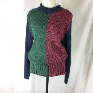 1980s 💥size Medium Sweater color block